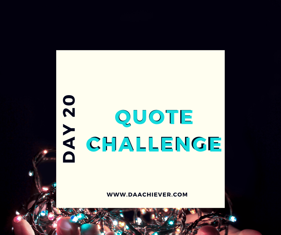 What you should do when faced with problems- Day 20