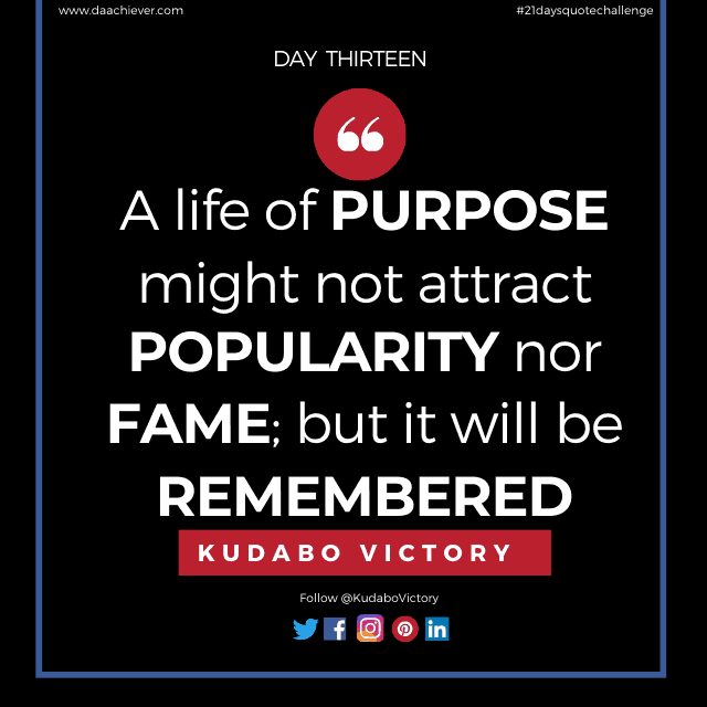 Purpose or Popularity: Quote Challenge