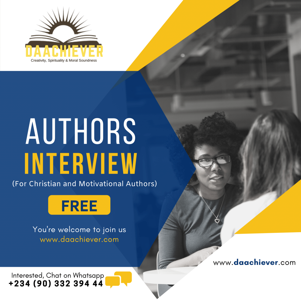 Tell your story- Author's Interview on Daachiever Blog- 