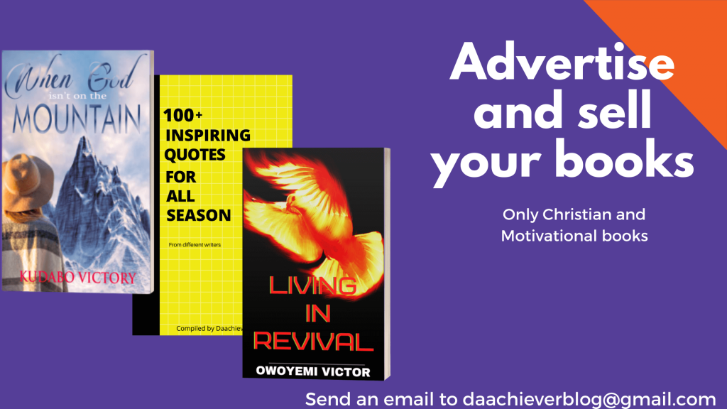 Advertise and sell your books with Daachiever Blog: Just Come, it is free