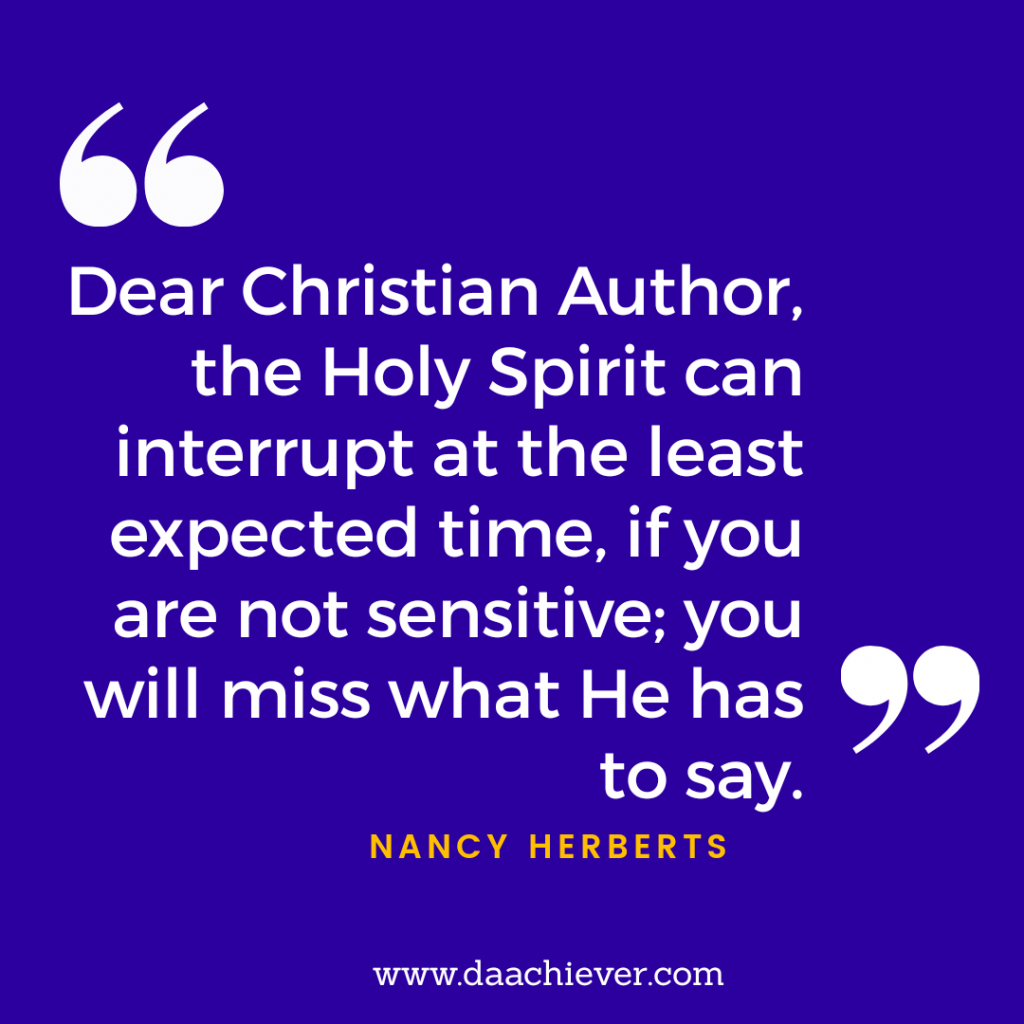 Christian Author's interview with Nancy Herbert on Daachiever Inc.