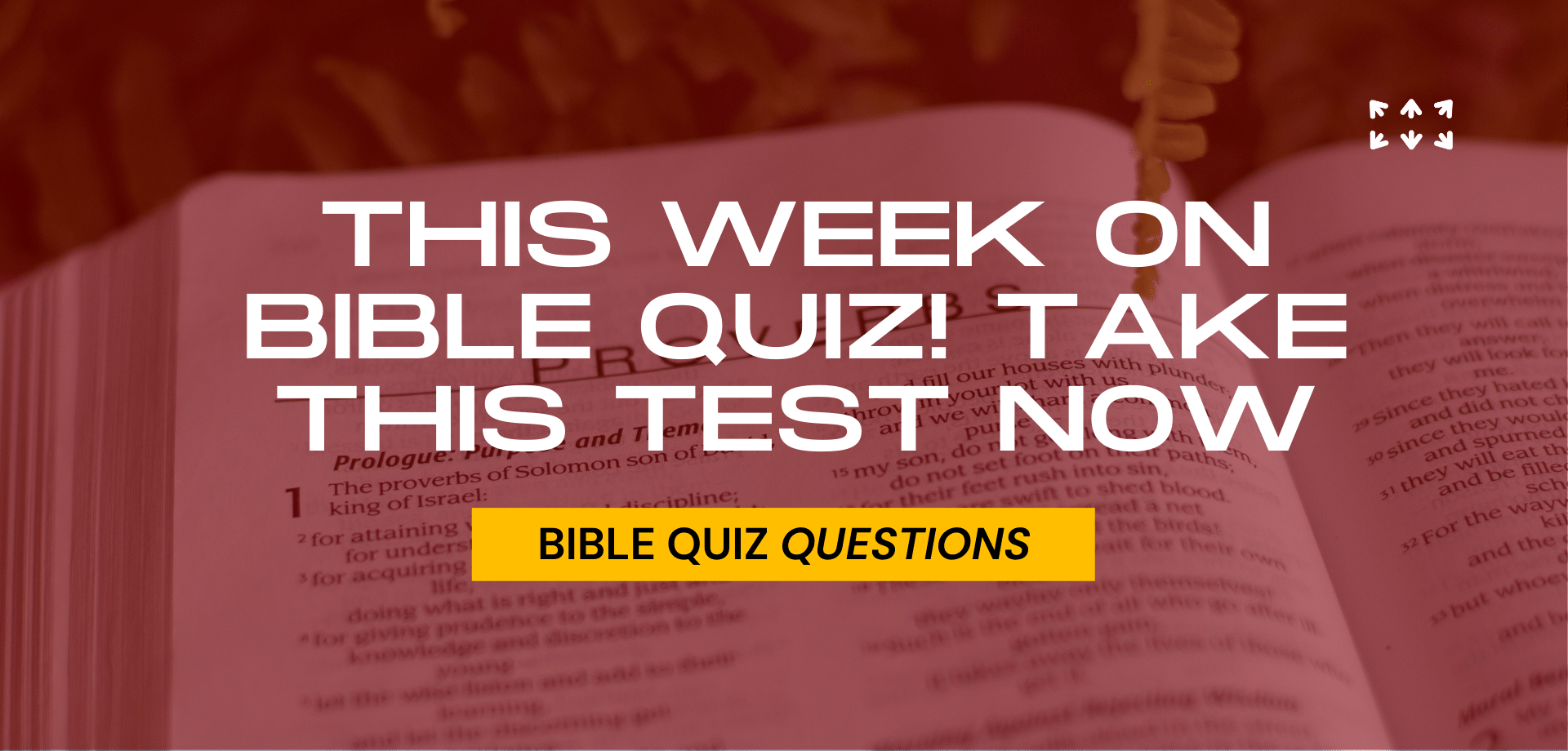 Weekly Bible quiz